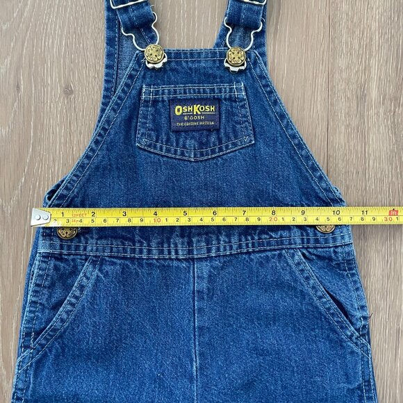 Vintage OshKosh B’Gosh Overalls 18 Months Vestbak Denim Blue Toddler Snap Crotch - Picture 6 of 12